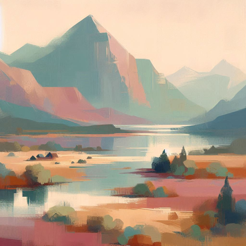 Nature and scenery impressionist painting
