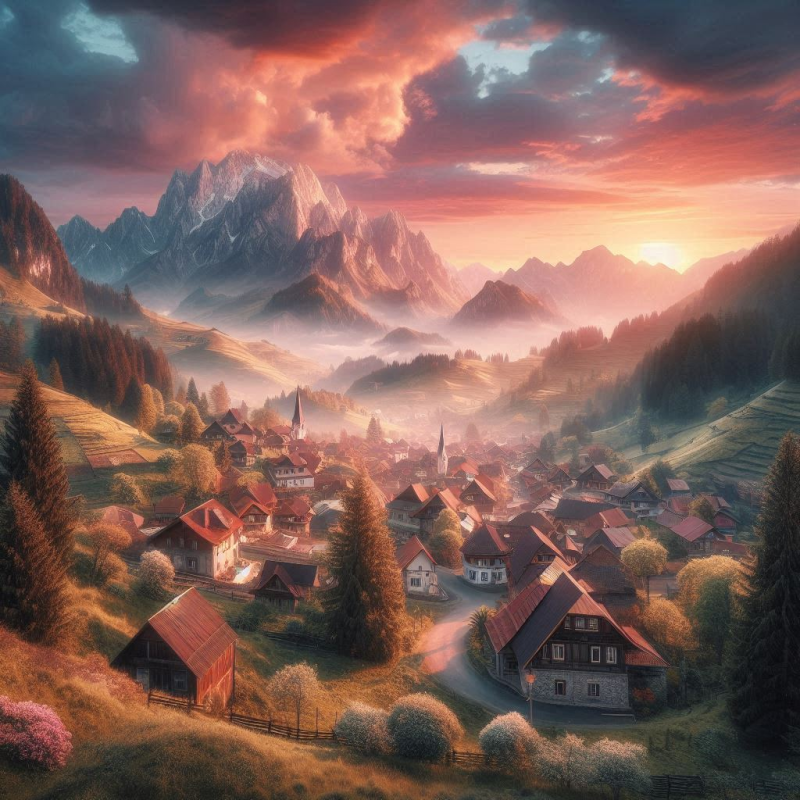 Nature and scenery seaside city