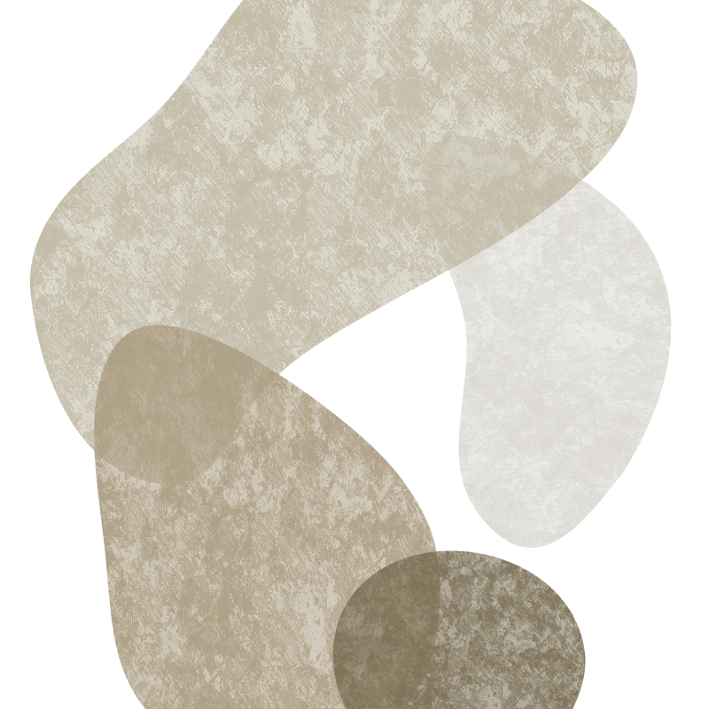 Layered Neutral Organic Shapes – Modern Minimalist Abstract Art Print