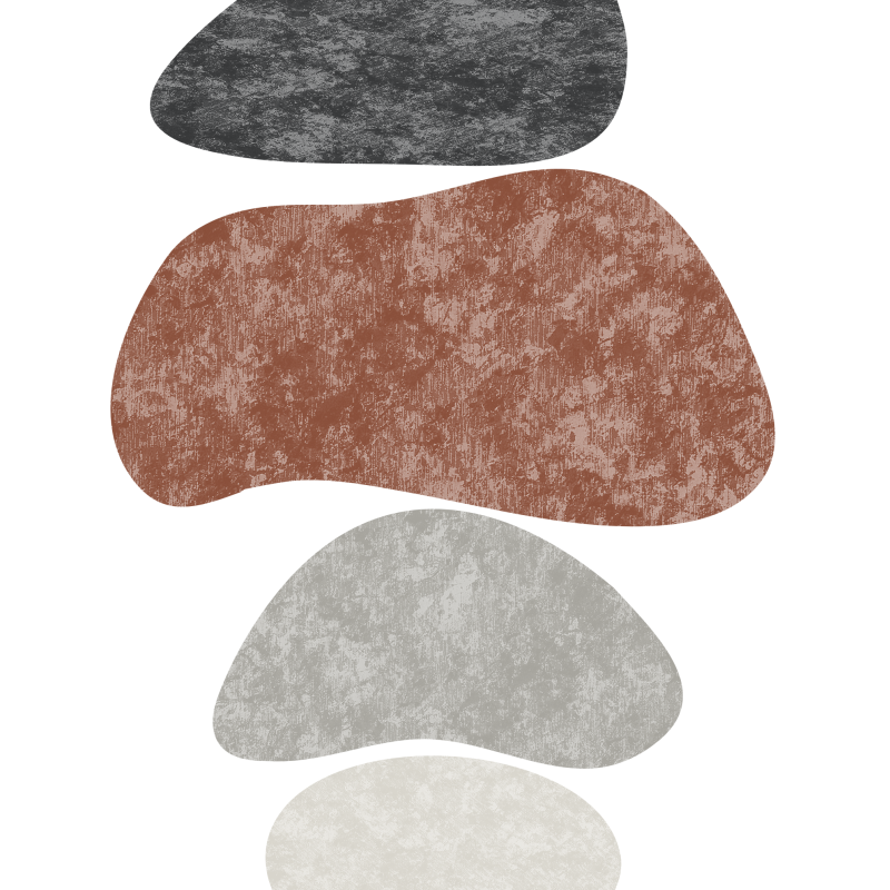 Earthy Stacked Stone Abstract – Minimalist Zen-Inspired Wall Art