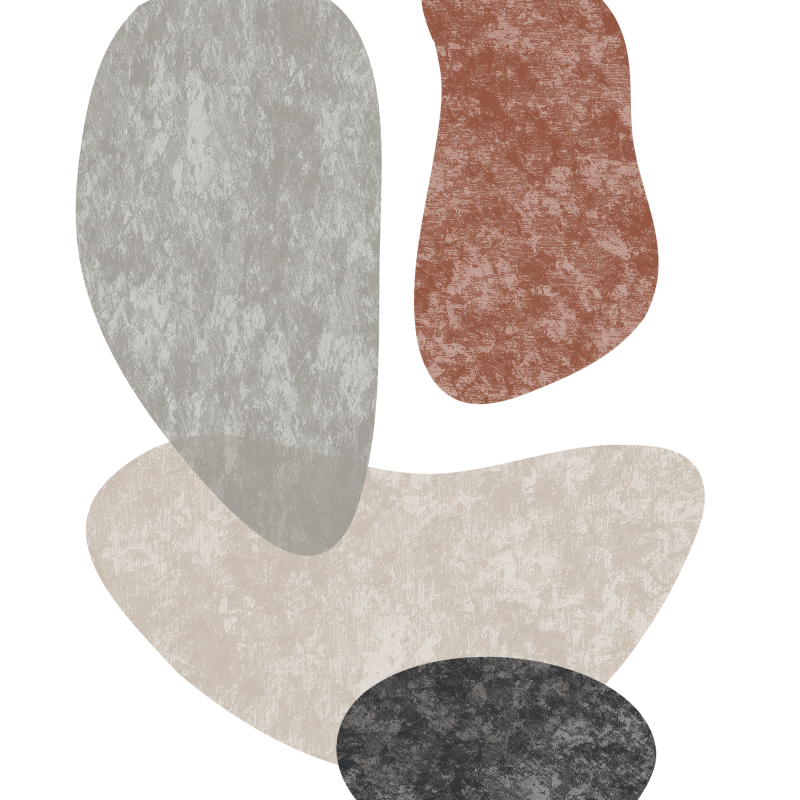 Neutral Earth-Tone Abstract Shapes – Minimalist Modern Wall Art