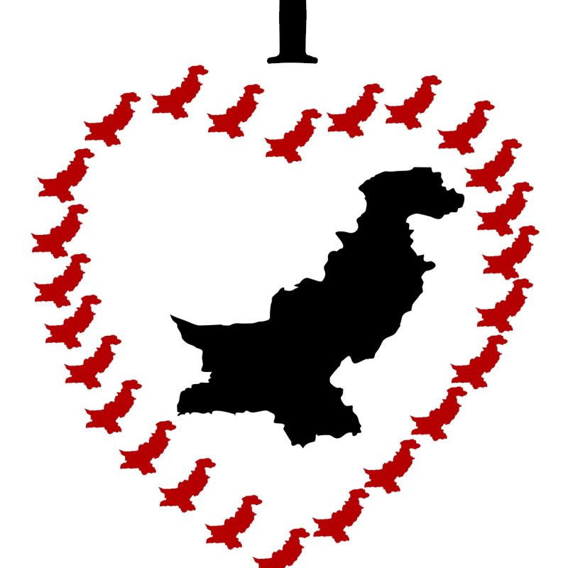I Love Pakistan Map – Patriotic Digital Wall Art Printable