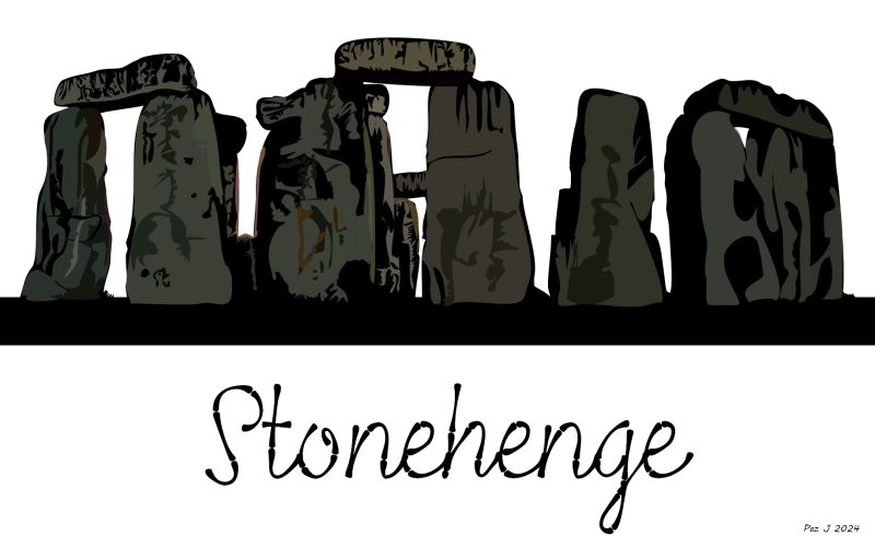 Premium Minimalist Stonehenge Silhouette Art Print for Modern Interiors